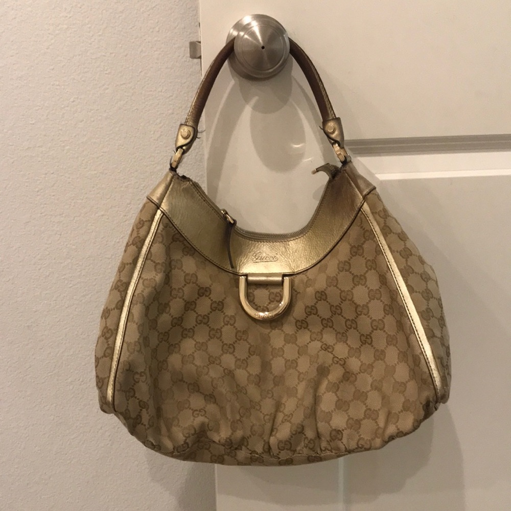 Gucci monogram hobo bag